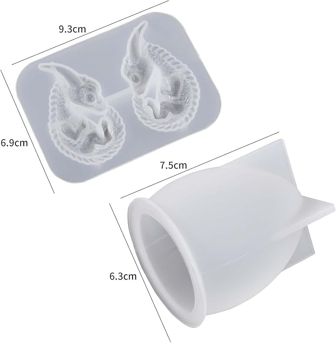 Dragon Mold Type-A Dragon Mold Dragon Egg Resin Mold Dinosaur Mold Candle Mold Lava Dragon Egg Silicone Mold for Resin Cake Mold Clay Resin Making Molds Candle Making Molds Craft Supplies