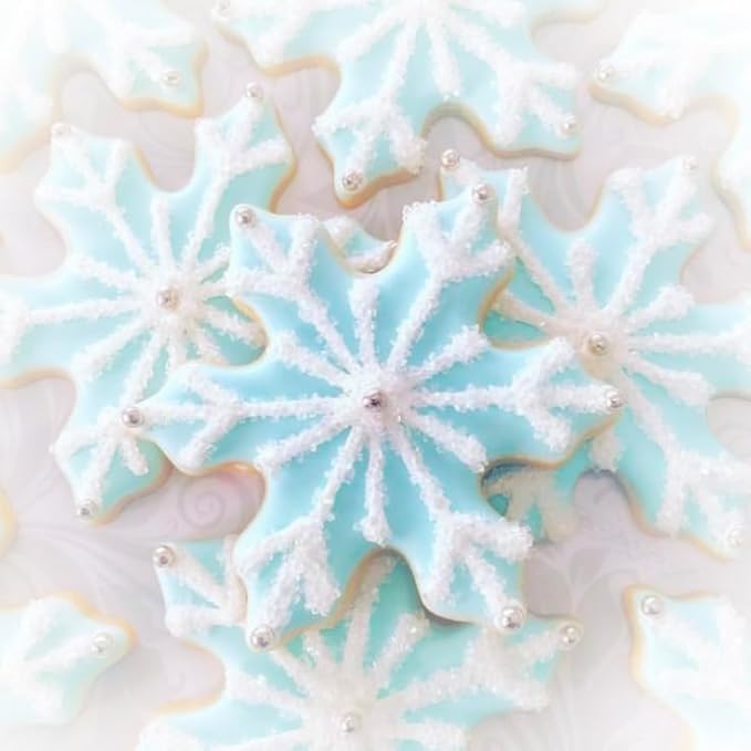 Christmas Cookie Cutters 6Pcs Large, Christmas Theme Shapes Cookie Cutters Santa Claus Gingerman Truck Elk Snow Mini Tree, Metal Dough Fondant Biscuit Molds for Kitchen