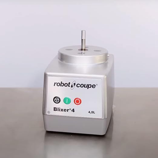 Robot Coupe BLIXER 4 Blixer Vertical Commercial High Speed Blender/Mixer, 4.5-Quart Stainless Steel Batch Bowl, 1 Speed, Stainless Steel, 120 Vol, 1-1/2 hp