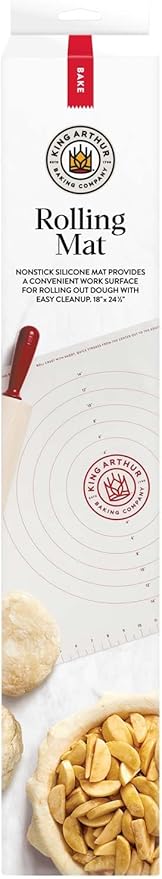 King Arthur Baking Company Rolling Mat, Non-Slip Non-Stick Silicone