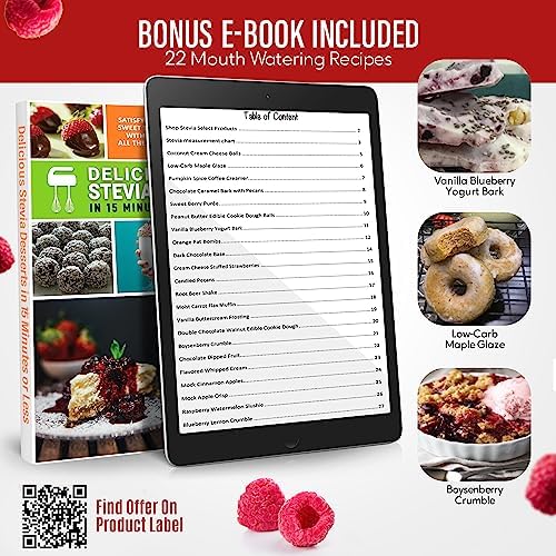 Stevia Select Raspberry Flavored Liquid Stevia – Zero Calorie Coffee, Tea, Drink & Baking Sweetener, All-Natural, No Erythritol, Keto-Friendly Sugar Alternative, 300 Servings – 2 Oz (1 Pack)