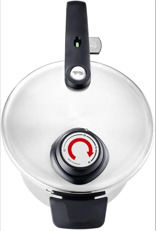 Fissler Vitavit Premium Pressure Cooker Set, 3.7 Quart and 6.3 Quart with Glass Lid
