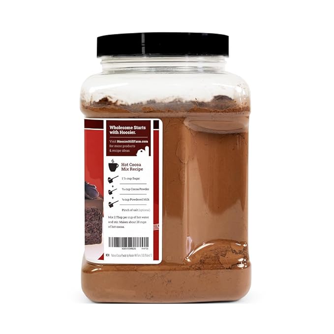 Hoosier Hill Farm Natural Cocoa Powder, 1LB (Pack of 1)