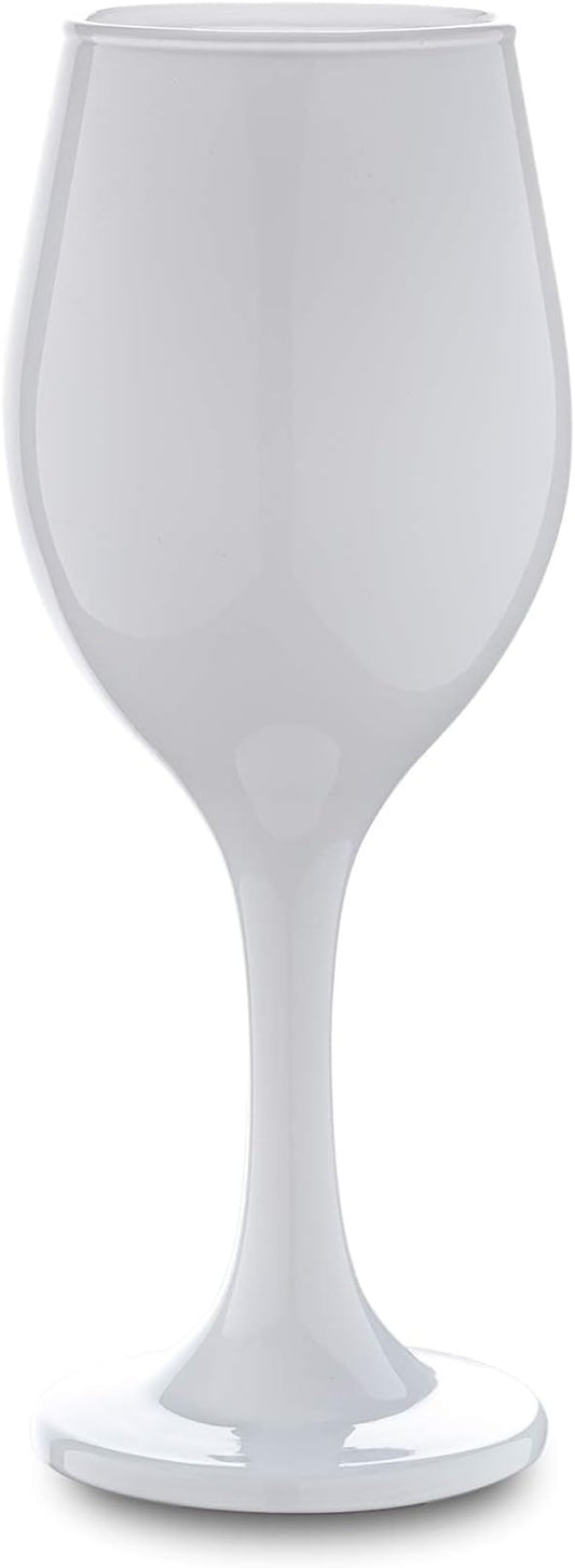 Vikko Décor Wine Glasses, White Wine Glass, 14oz Fancy Wine Glasses With Stem For Red White Wine, Thick And Durable Wine Glass, Dishwasher Safe, Great For Wine Tasting, Set Of 12 Decorative Goblets