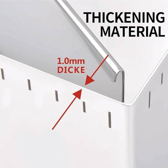 Guowall Stainless Steel Extensible Cake Ring Mold Adjustable Square Shaped Mousse Ring Detachable Nonstick Cake Cutter for DIY Baking - 6in