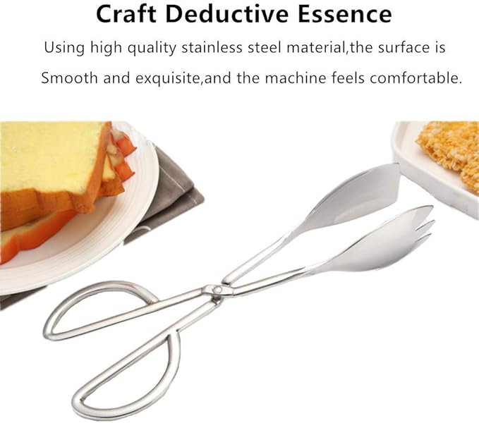 Stainless Steel Buffet Tongs - Set of 2, 10.3'