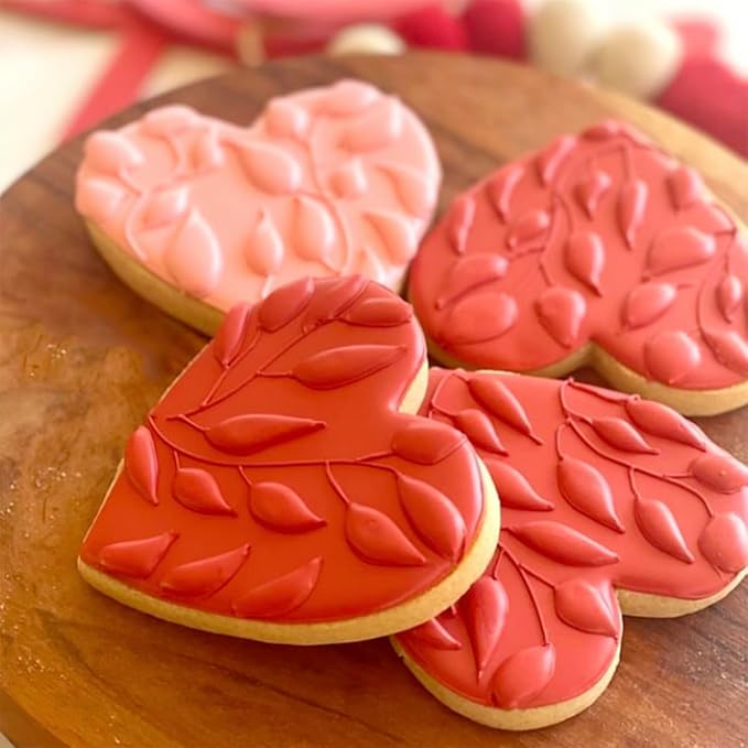 Heart Cookie Cutters Set 6Pcs, Stainless Steel Sturdy Metal Fondant Cookie Cutters Biscuit Mold Kitchen Accessories Tool, Valentine's Day Holiday Birthday Family Party