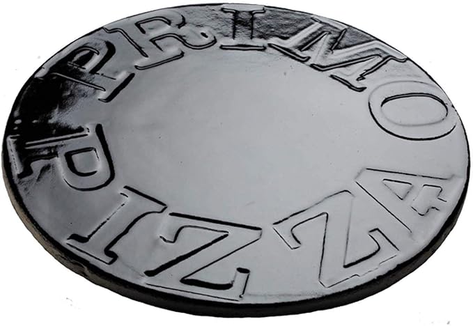 Primo 340 Porcelain Glazed Pizza Baking Stone for Primo Oval Junior Grill
