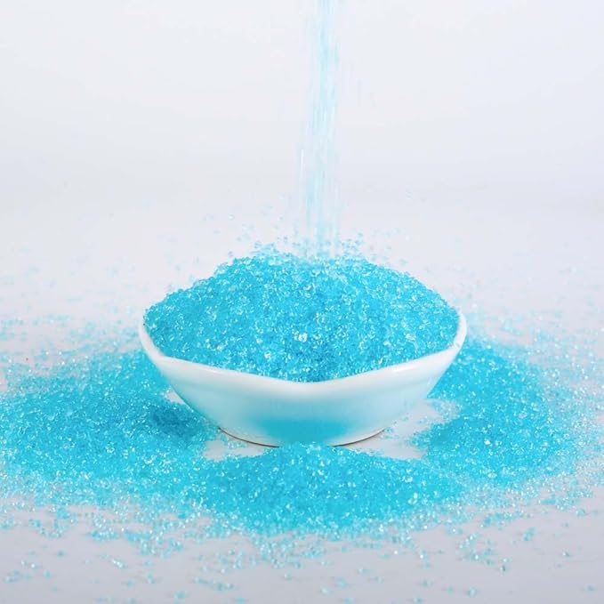 Kasvan Blue Sanding Sugar Sprinkles - Edible Sugar Crystals, Baking Cake Decorations, Ice Cream Toppings cupcake Decorating, Wedding Party Chirstmas Supplies, 85g/3.2oz