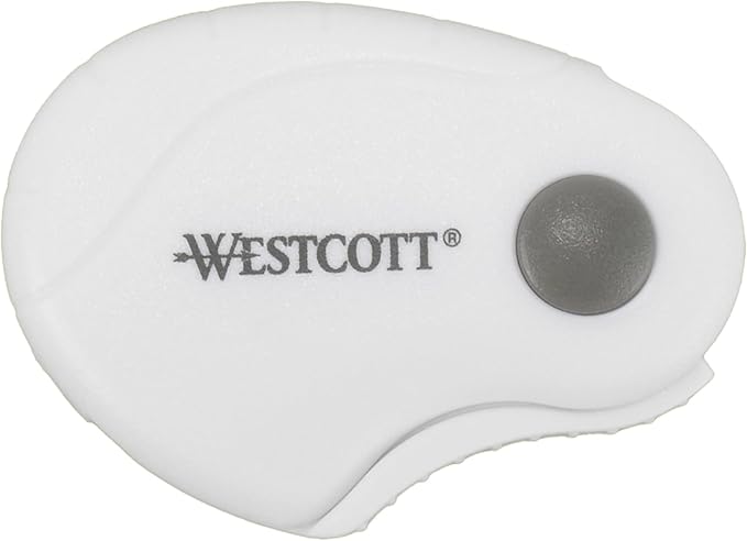 Westcott Titanium-Bonded Minis for Crafts and Sewing, Including Scissors for Fabric and Paper and Rotary Cutter, 2-Piece Set
