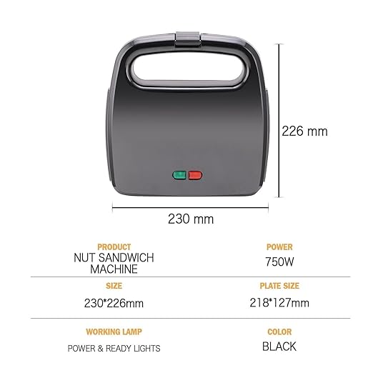 Walnut Cookie Maker 12 Holes Mold Maker Electric Walnut Cake Maker Mini Nut Waffle Bread Machine Sandwich Iron,Toaster Baking Breakfast Pan