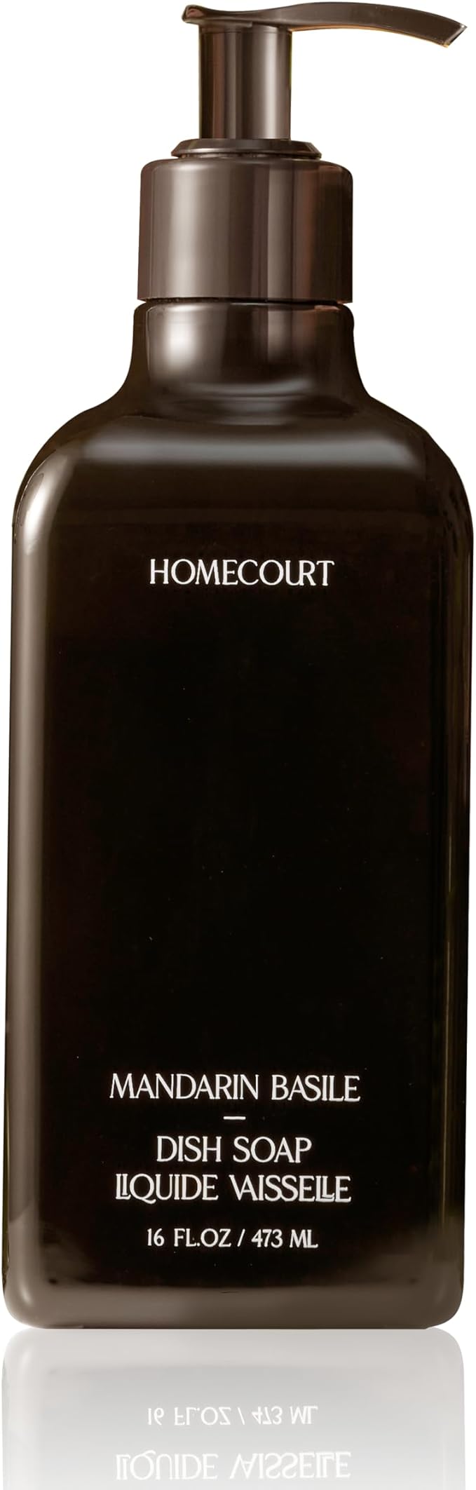 Homecourt Dish Soap, Dishwashing Liquid with Clean Ingredients, Non-Toxic & Skin-Safe, Safe for People & Pets, Mandarin Basile, 16 fl oz