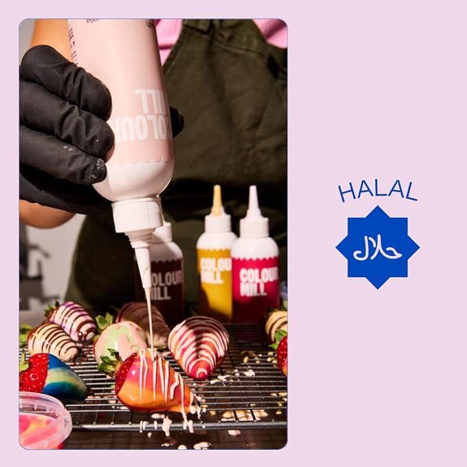 Colour Mill Chocolate Drip Easy-Melt Drizzle for Desserts, 125 Grams Yellow