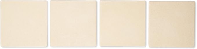 Outset 76176 Pizza Grill Stone Tiles, Light Brown, Medium, Set of 4