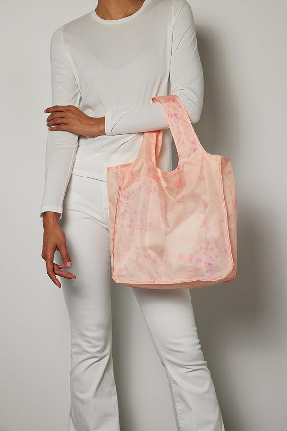 Reusable Grocery Bag - Stylish Shopping Bag for Groceries - Foldable Tote Bag - Medium Size