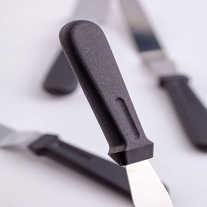 Icing Spatula, Offset Spatula, Stainless Steel with PP Plastic Handle Cake Decorating Frosting Spatula