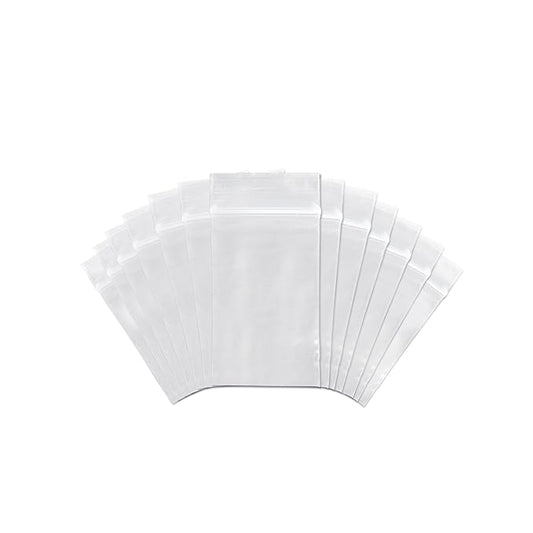 SNL Quality Zipper Lock Reclosable Clear Disposable Plastic Bags, Strong | 3" X 5" - 2 MIL - 100 Bags