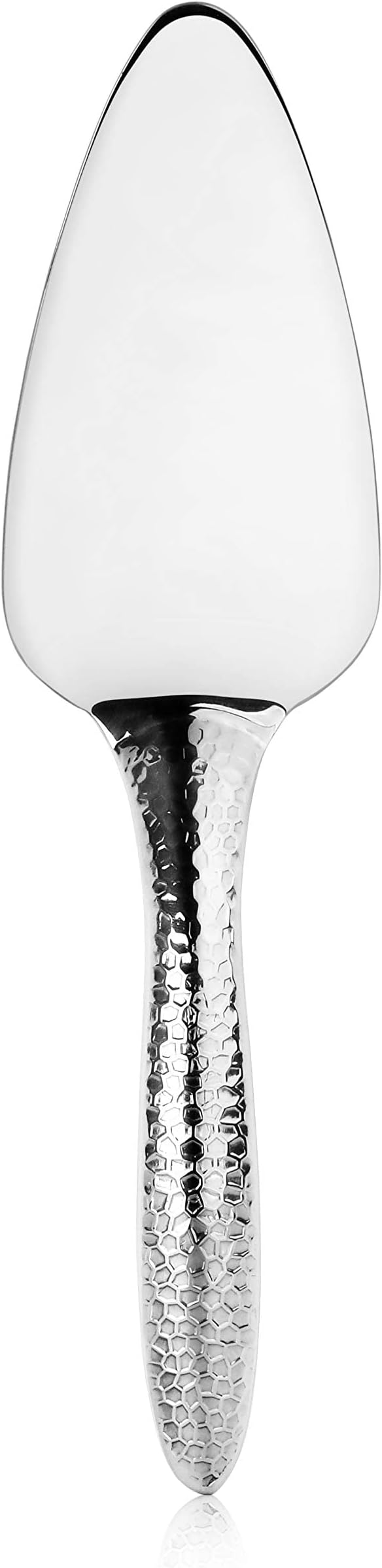 New Star Foodservice Mars Collection, Stainless Steel, 18/8 Hammered Hollow Handle Cake Server, 9.68-Inch