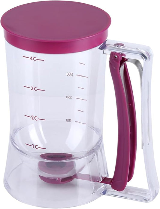 Pancake Batter Dispenser Separator 900mL Manual Cupcake Pancake Waffle Measuring Cup Baking Tool Kitchen Accessory Easy Pour Baking Supplies