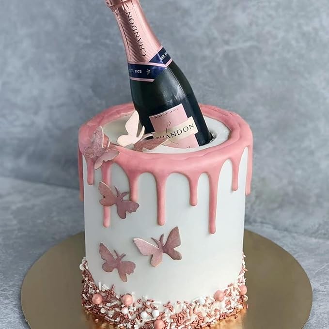 Sprinkles for Cake Decorating Edible Cake Decorations Fancy Rose Gold Sprinkles Cupcake Decorations Cake Sprinkles for Cupcake Decorating Rose Gold Cake Decorations with Rose Gold Sixlets Sugar Pearls