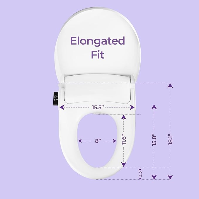 Remote Controlled Electric Bidet for Elongated Seats (CBT-I1030RW)
