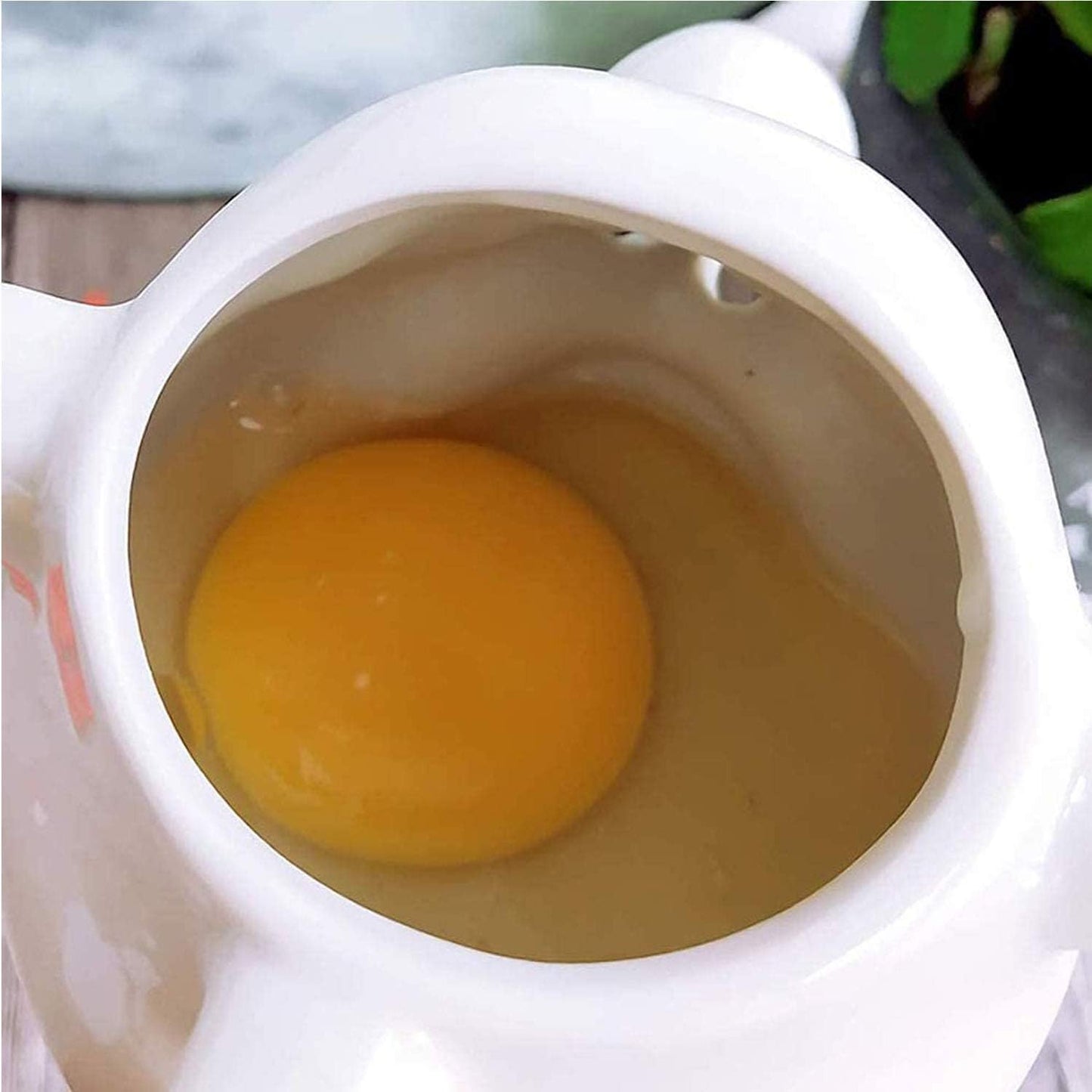 Egg Yolk Separator, Egg separator For Raw Eggs, Red Nose Ceramic Funny Egg Yolk White Separator, for Household Bakery Baking Liquid Separation Kitchen Separator Divider Egg Tools