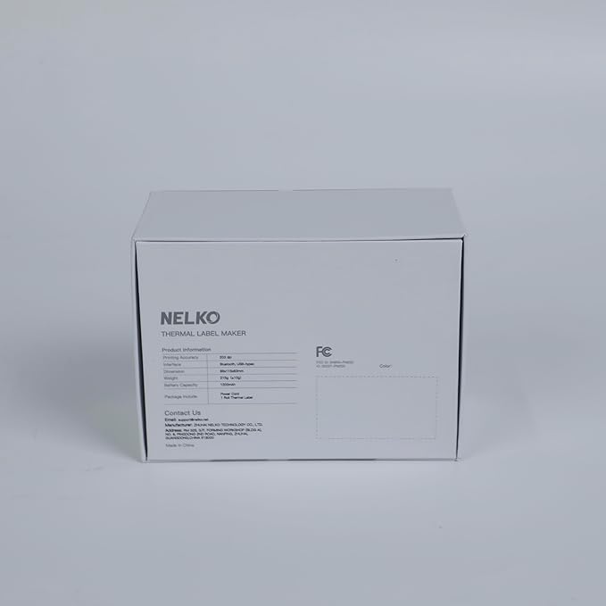 Nelko Label Maker Machine with Tape, PM220 Bluetooth Label Printer, 2 Inch Portable Thermal Printer for Small Business, Address, Logo, Clothing, Sticker Maker for Phones & PC, Blue