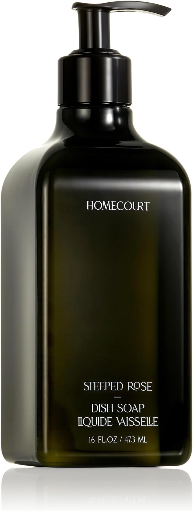 Homecourt Dish Soap, Dishwashing Liquid with Clean Ingredients, Non-Toxic & Skin-Safe, Safe for People & Pets, Steeped Rose, 16 fl oz