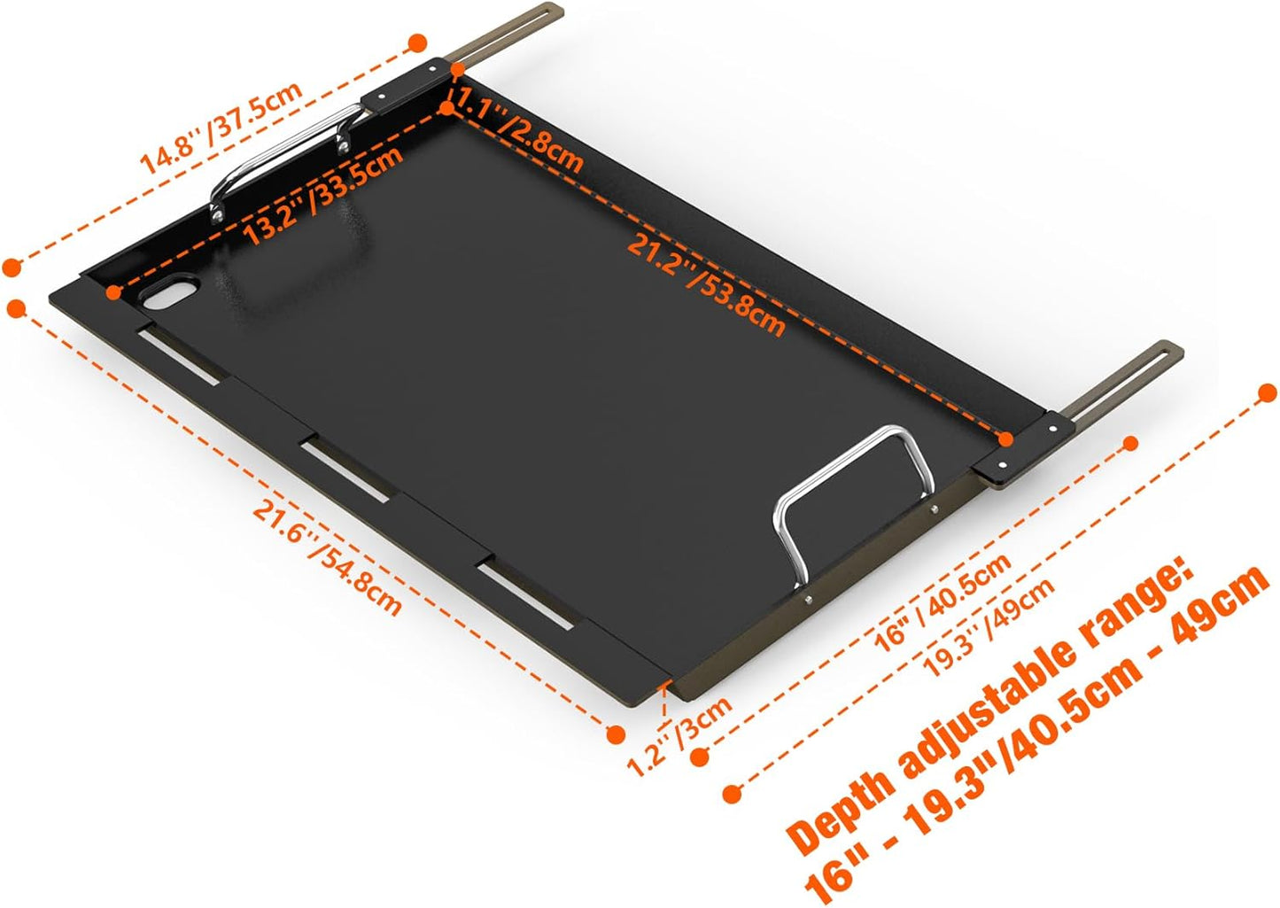 Stanbroil Full Size Griddle Insert for Most 4-Burner Gas Grill Universal Flat Top Grill Griddle for Weber, Royal Gourmet, Cuisinart, Char-Broil, Nexgrill, Napoleon, Dyna-Glo, Monument Grills and More