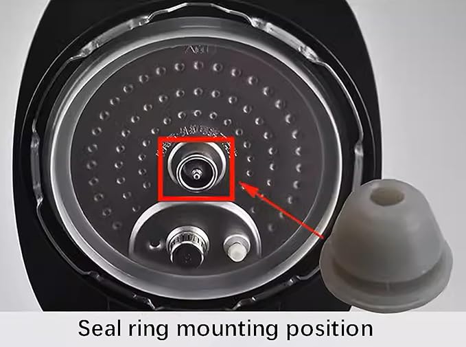 Electric Pressure Cooker Anti-overflow Fixing Rubber Ring MY-13SS505A/MY13SS605A Electric Pressure Cooker Accessories Compatible With MIDEA Electric Pressure Cooker（Pack of 2）