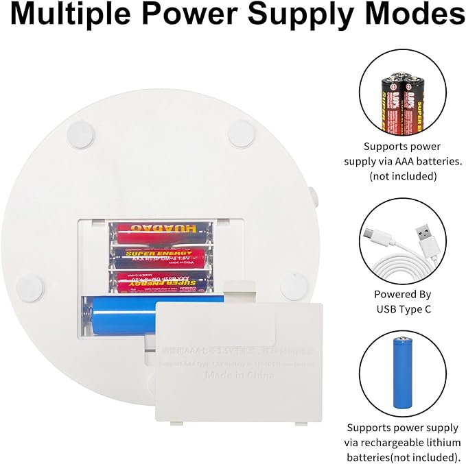 Motorized Rotating Display Stand with Remote, 7.87in 360 Electric Turntable for Display,Photography,3D Scanner Models, Motorized Lazy Susan and Photography Turntable Control Angle/Speed,Step/Swing/Continuous Rotation