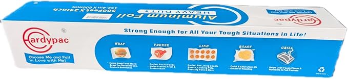 24 Inch Extra Wide Aluminum Foil Roll, 1000SQFT, 24 Inch Width x 500 Feet Length, Heavy Duty Aluminum Foil for Commercial, industrial, professinal, catering, roasting, baking, cooking grill and bbq