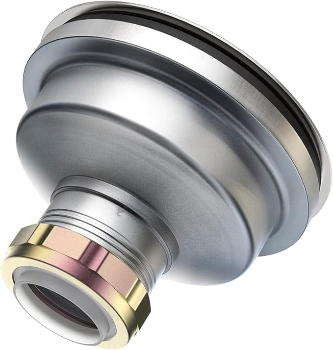 KONE Sink Drain Assembly, Kitchen Sink Drain Strainer Kit with Removable Strainer Basket Stopper, Universal fit USA Home/Commercial 3-1/2 Inch Standard Sink Drain Hole (Polish)