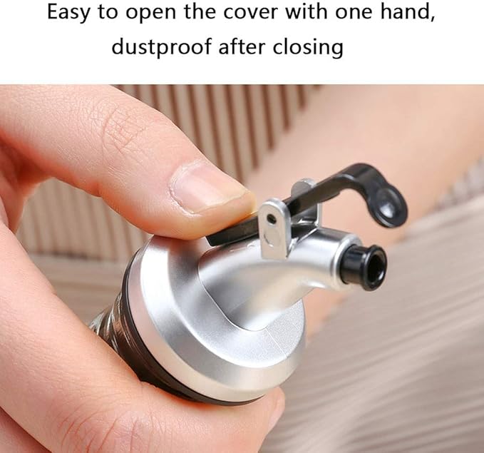 10 PCS Oil Pour Spouts, Olive Oil Vinegar Wine Dispenser with Leak-Proof Cap,Oil Bottle Stopper for Kitchen and Bar