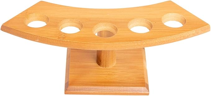 Japanese Style Temaki Sushi Roll Holder Ice Cream Cone Holder With 1-5 Compartments Holes, Kitchen Dining Decor Display Stand, Restaurant Supply Serveware (5 Holes)