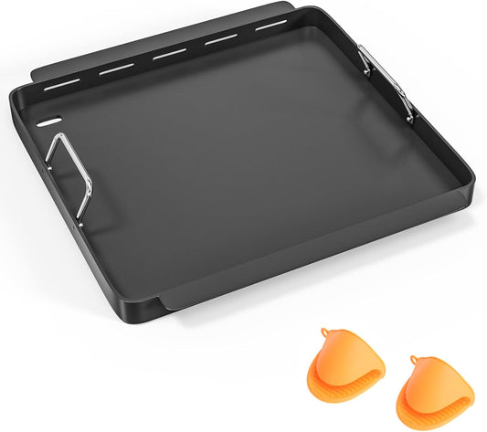 Full Size Griddle Inserts for Charbroil TRU Infrared 466243219 463242516 463342420 466242515 463355220 Gas Grills, G533-0009-W1 Griddle Replacement Parts for Charbroil Infrared 466242616 466242615