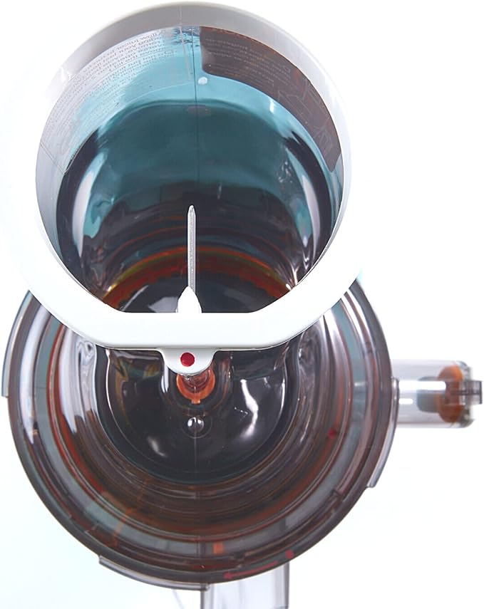 Cold Press Slow Masticating Juicer, Ultra-Quiet 240W Motor, Maximized Juice Yield, Included Frozen Dessert Strainer, Drip-Free Cap - Teal