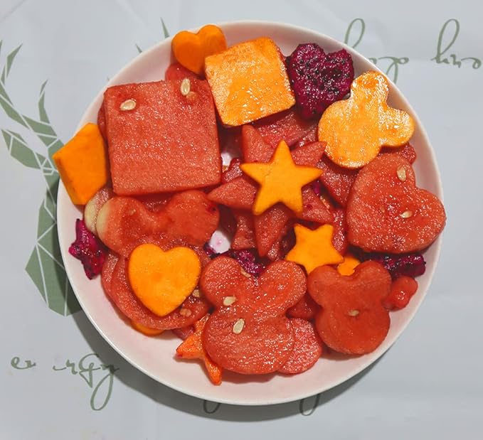 Metal Cookie Cutters Set - Square, Heart, Star - 12Pieces Cookie Cutters - Fruit Cutter, Polymer Clay Cutters Cookie Cutter Set for Kitchen Baking