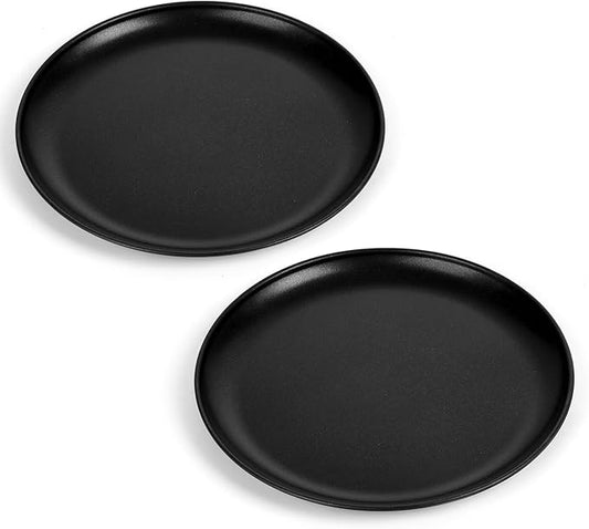 E-far 13.5 Inch Pizza Pan Set of 2, Nonstick Pizza Pie Pan Tray Platter, Metal Round Baking Sheet Cooking Pan for Oven, Durable & Stainless Steel Core