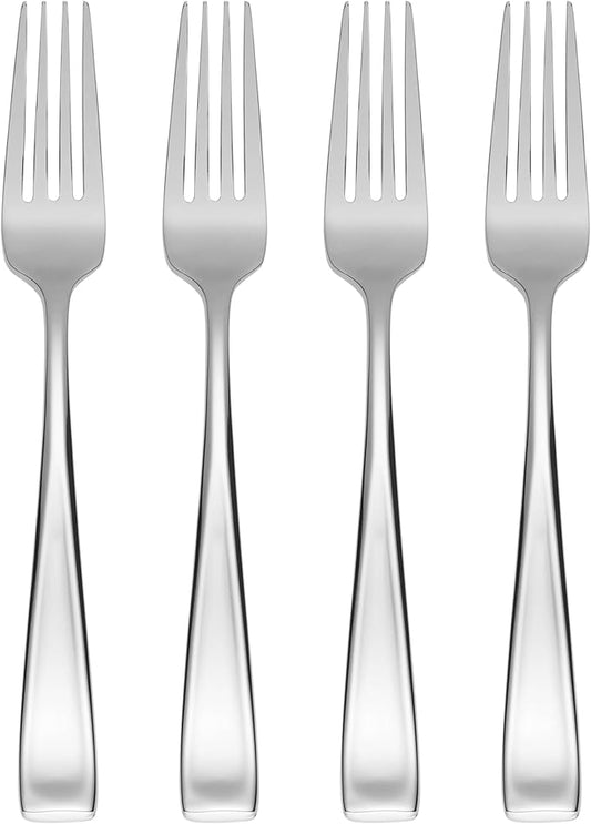Oneida Moda Dinner Forks, Set of 4,Silver,Dinner Forks, Set of 4