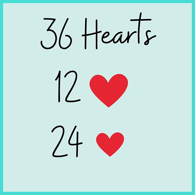 Red Icing Hearts – Edible Royal Icing Decorations for Cakes, Cupcakes, and Cookies by Simply Sucré (72 Hearts)