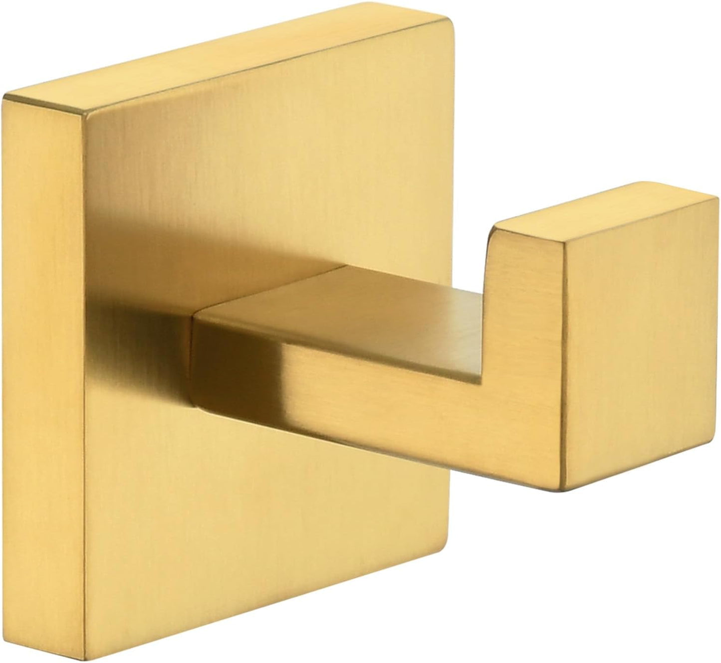 Angle Simple Towel Hook, SUS 304 Stainless Steel Hand Towel Holder for Bathroom, Wall Coat Hook, Brushed Gold