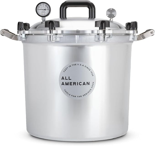 All American 1930: 41.5qt Pressure Cooker/Canner (The 941) - Exclusive Metal-to-Metal Sealing System - Easy to Open & Close - Suitable for Gas or Electric Stoves - Made in the USA