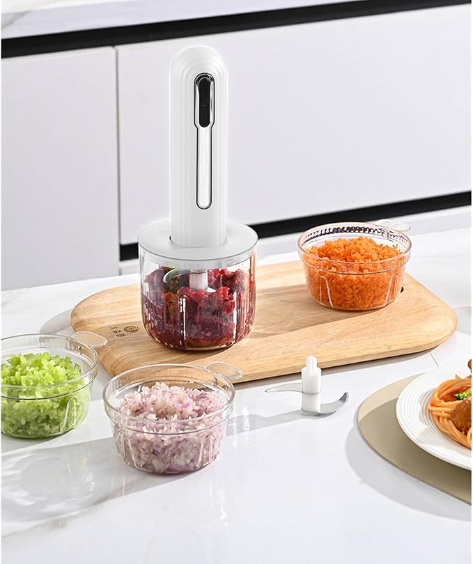 Wireless Electric Food Processor，4-Cup Electric Food Chopper For Meat,Onions,vegetables,Garlic,Complementary Food, Meat Chopper Blender