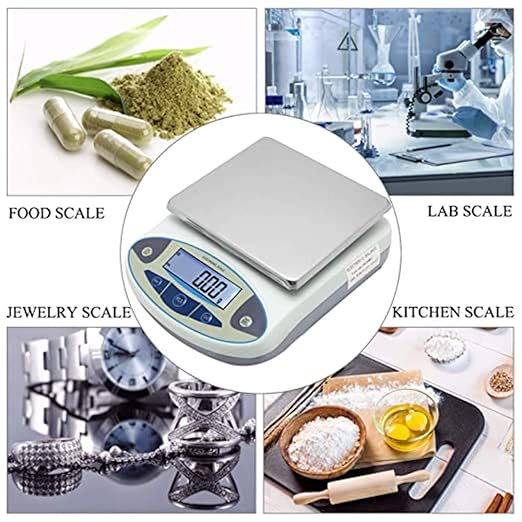CGOLDENWALL Lab Scale 20kgx0.1g Digital Precision Scale Electronic Balance Laboratory Weighing Industrial Scale Kitchen Counting Scale Scientific Scale Calibrated (20kg, 0.1g)