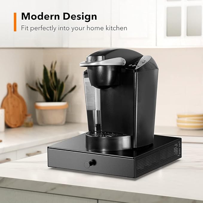 SICHEER K Cup Organization Storage Drawer Maker K Cup Holder Coffee Pod Organizer Stand Tray Counter Rack Countertop Maker Stand Capsules Compatible with Keurig Accessories Holds 36 Pods