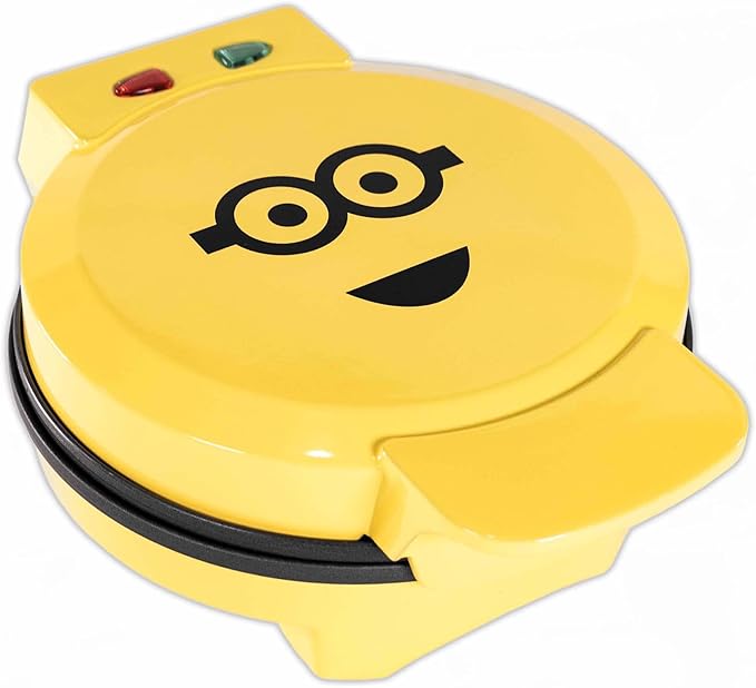 Uncanny Brands Minions Kevin Waffle Maker- Iconic Minion on Your Waffles - Waffle Iron