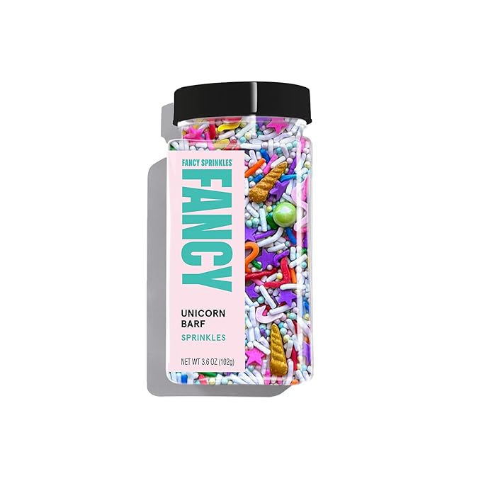 Fancy Sprinkles Unicorn Barf Sprinkles Real Sugar, For Ice Cream, Cookies, Cakes, Cupcakes, Dessert Decorating Sprinkles (0.5c)