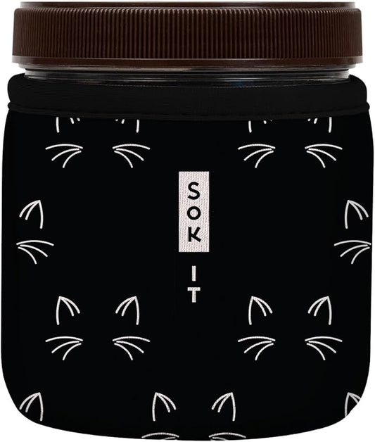 Sok It IceCreamSok Insulated Neoprene Cover (Mystical Meows, Straight Ice Cream Pints)