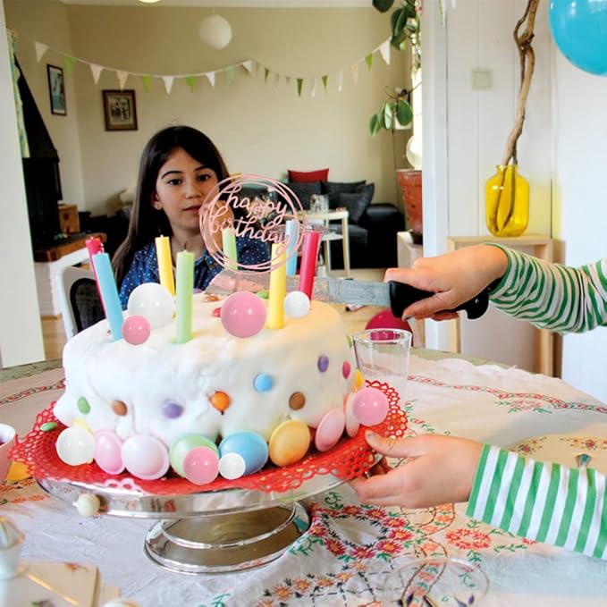 BEISHIDA 27 PCS Pink and White Ball Cake Topper Mini Balloons Cake Toppers Foam Ball Cupcake Toppers Happy Birthday Cake Insert Pick DIY for Anniversary Wedding Cake Decorations Baby Shower Party